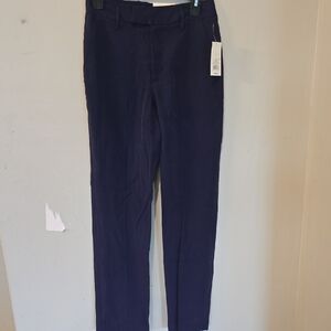 A New Day Womens High Rise Straight Leg Trousers - Navy